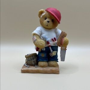 Cherished Teddies 1999 Woody Handyman Bear Figurine